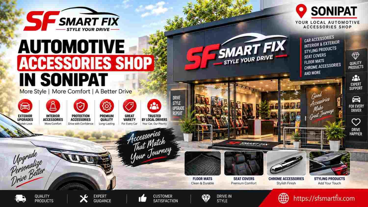 automotive accessories shop in Sonipat