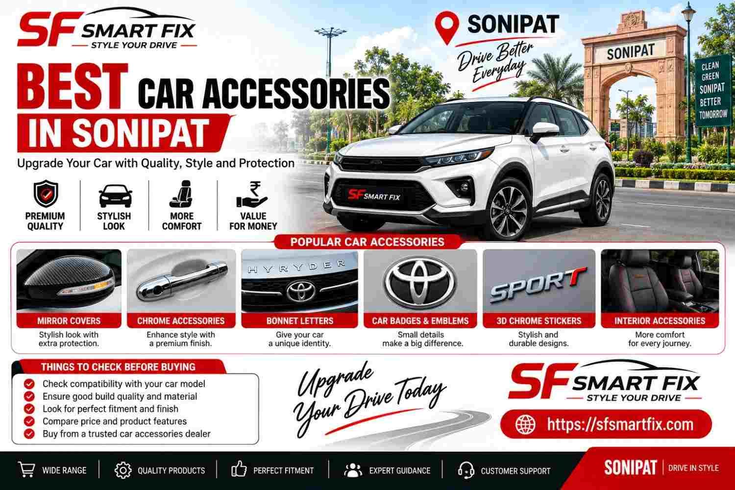 best car accessories in Sonipat