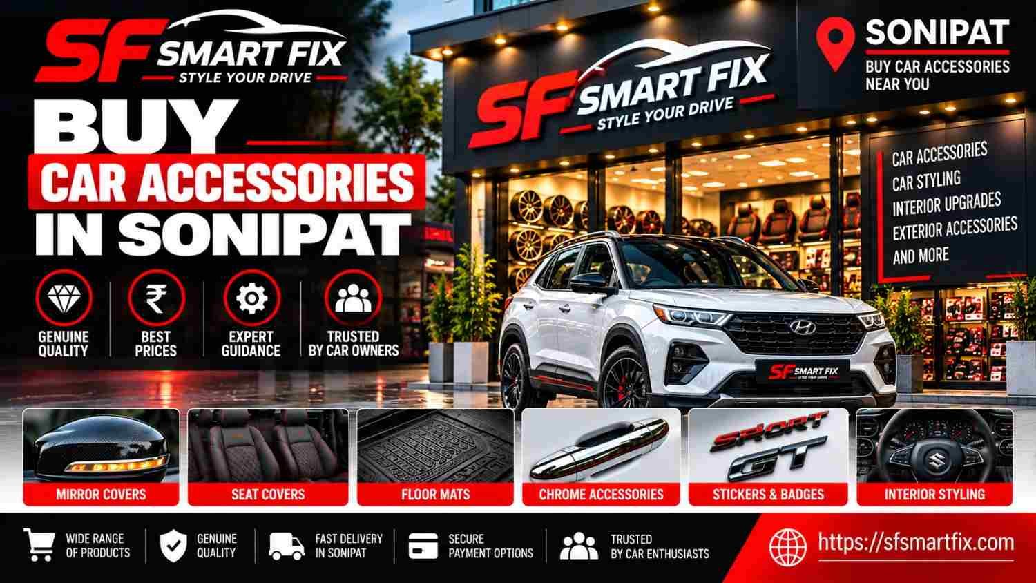 buy car accessories in Sonipat