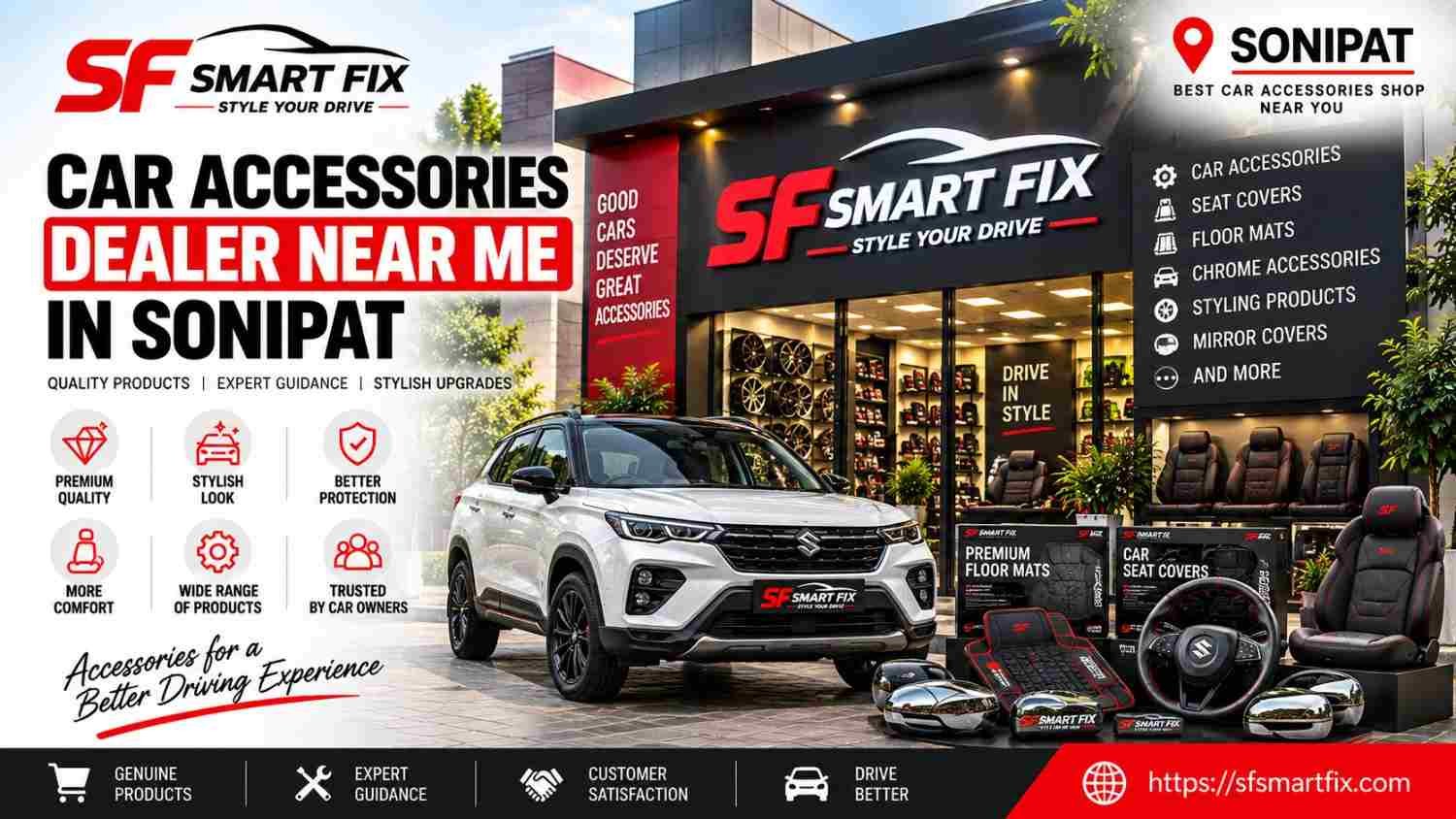 car accessories dealer near me in Sonipat