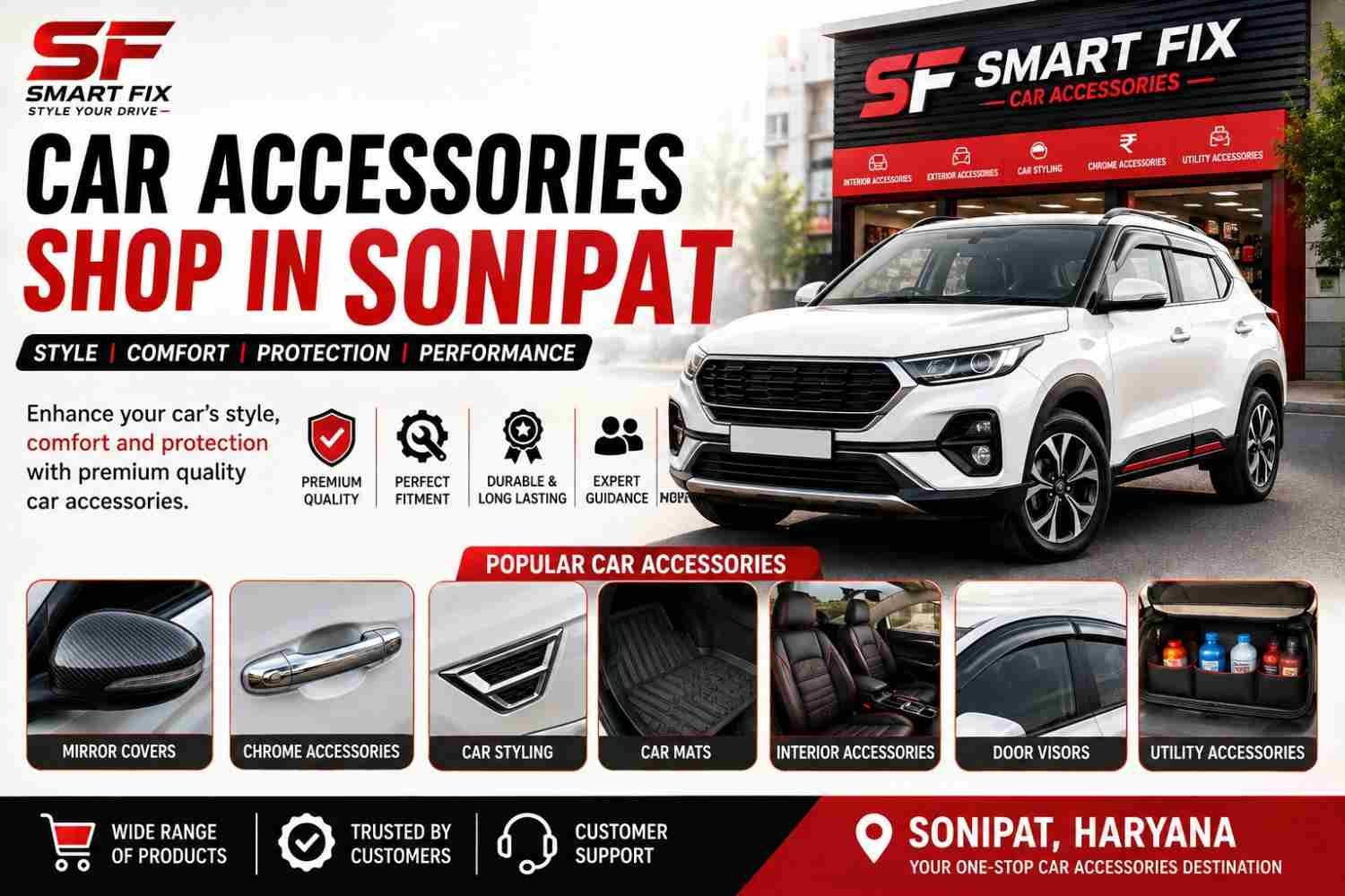 car accessories shop in Sonipat