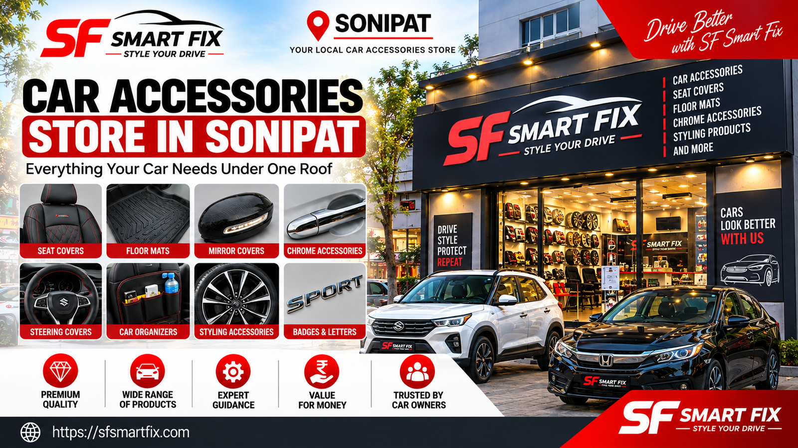 car accessories store in Sonipat