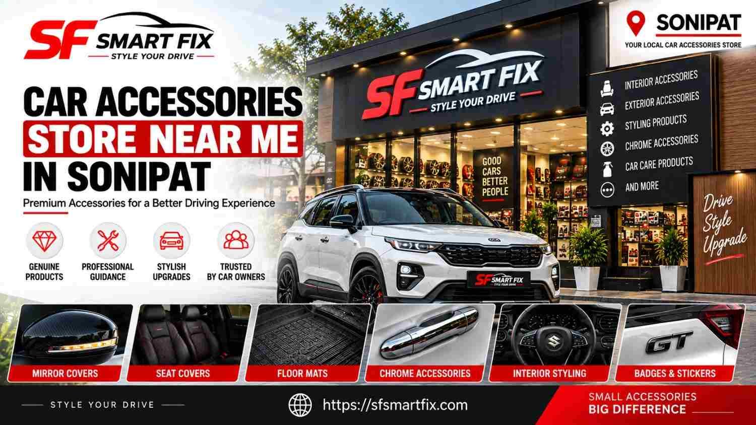 car accessories store near me in Sonipat